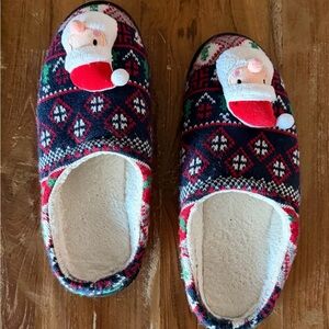 Festive Santa Slippers